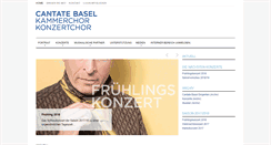 Desktop Screenshot of cantatebasel.ch
